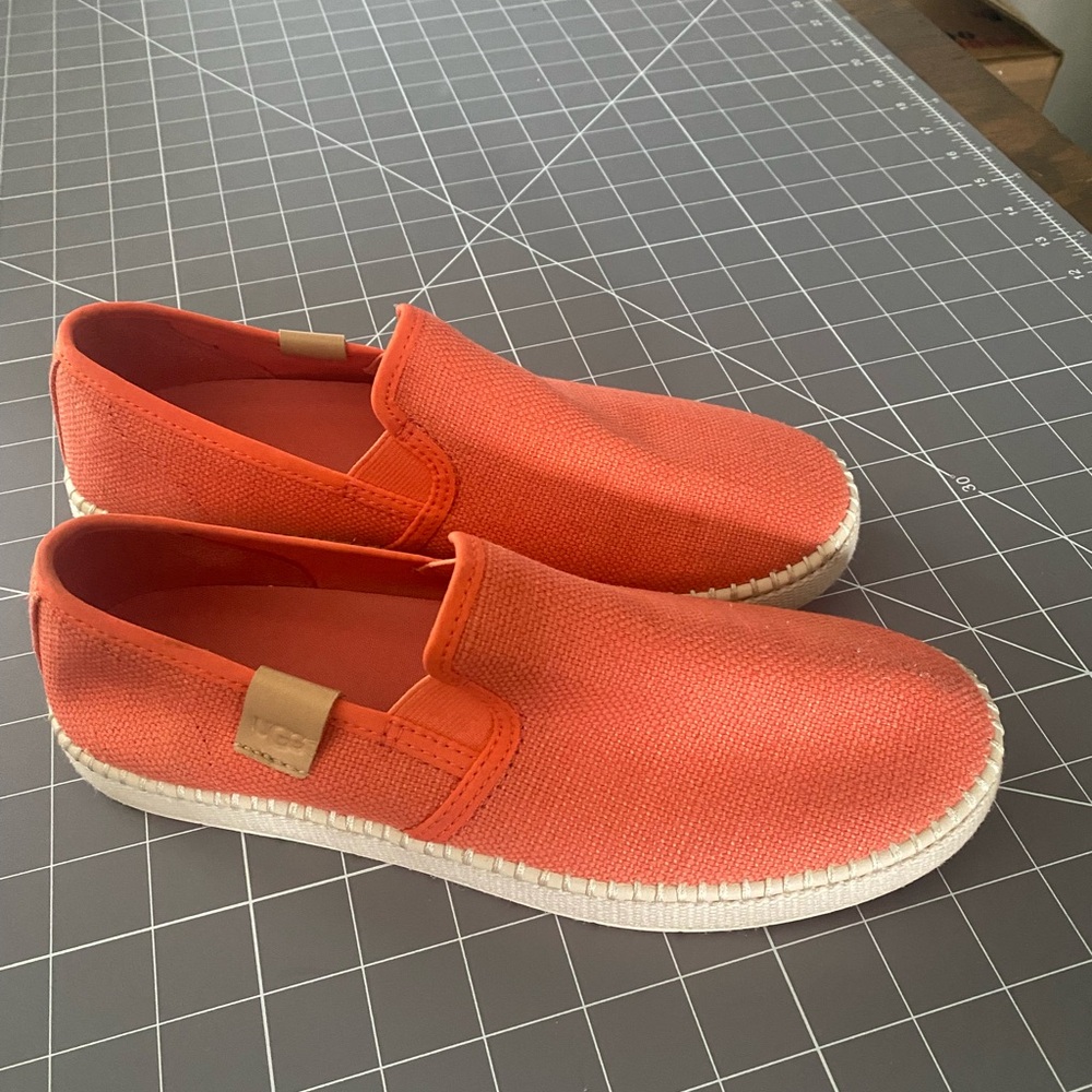 Orange Slip-On Sneakers